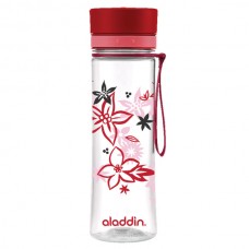 Бутылка для воды Aladdin Aveo 0.6L с красным узором
