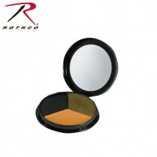 Грим всепогодный 3-х цветный(черный, оливковый и коричневый),компакт с зеркалом
