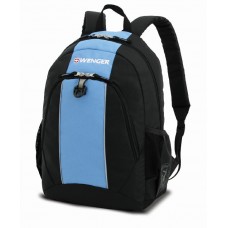 Рюкзак школьный WENGER черно-голубой