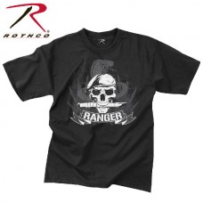Футболка к/р. с рисунком «Ranger/skull» , цвет «black»