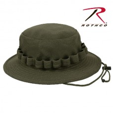 Шляпа “boonie”, 100%полиэстер,по окружности  ремешок в «сборку петлями»,цвет оливковый и чер