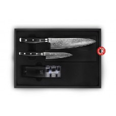 Набор из 2-х кухонных ножей c точилкой Yaxell Gou YA37000-003
