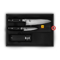 Набор из 2-х кухонных ножей с точилкой Yaxell Ran YA36000-003